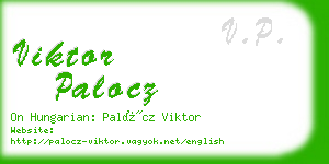 viktor palocz business card